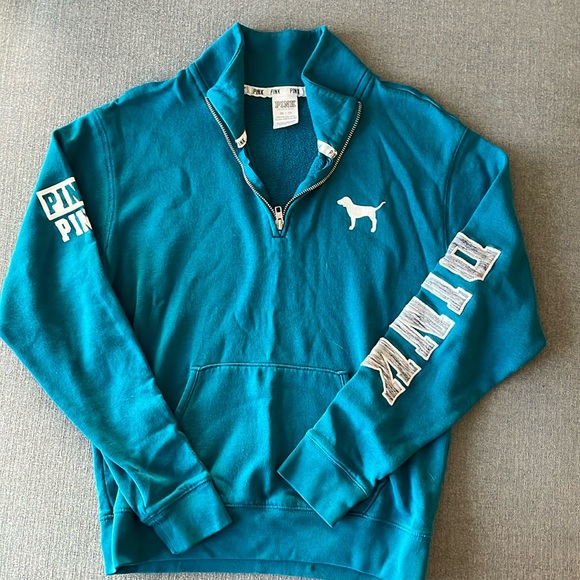 Victoria’s Secret Pink quarter zip. Size XS - Picture 1 of 3